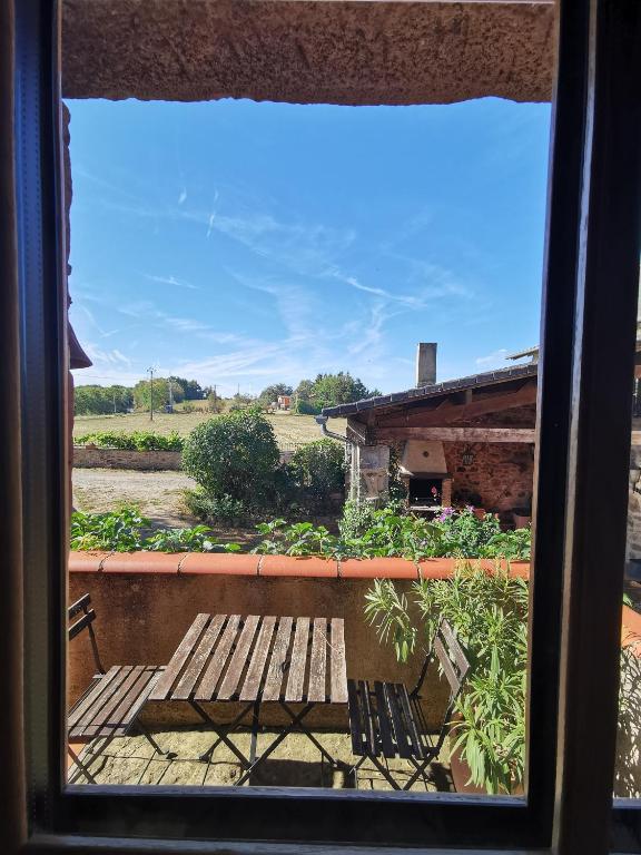Balkón nebo terasa v ubytování Gîte du Ligal