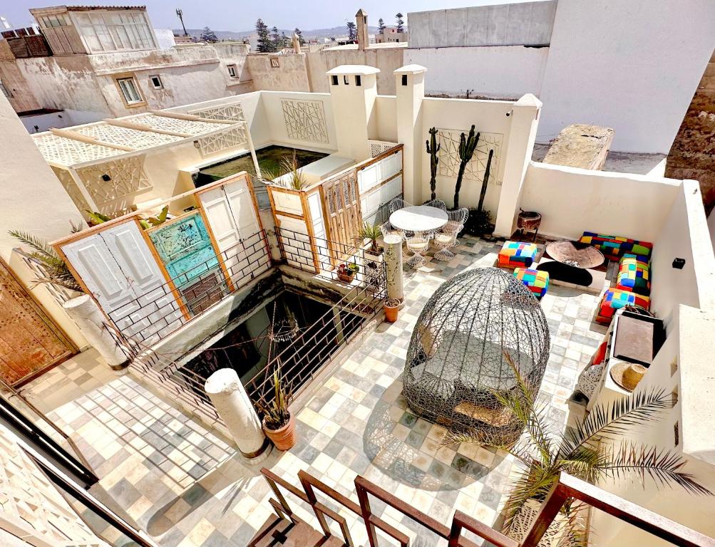 Balkón nebo terasa v ubytování Riad EspritBleu - Adult Only