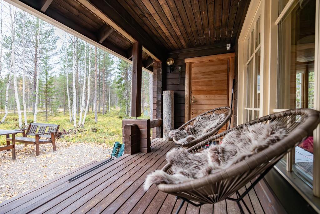 Posezení v ubytování Pyhä Nallentupa