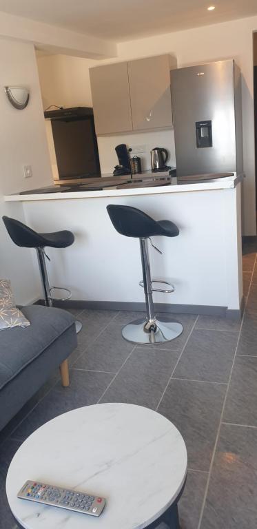 Kuchyň nebo kuchyňský kout v ubytování Au Panorama F3 2 chbres