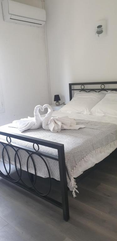 Postel nebo postele na pokoji v ubytování Au Panorama F3 2 chbres