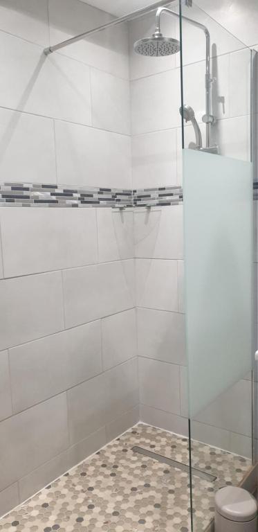 Koupelna v ubytování Au Panorama F3 2 chbres