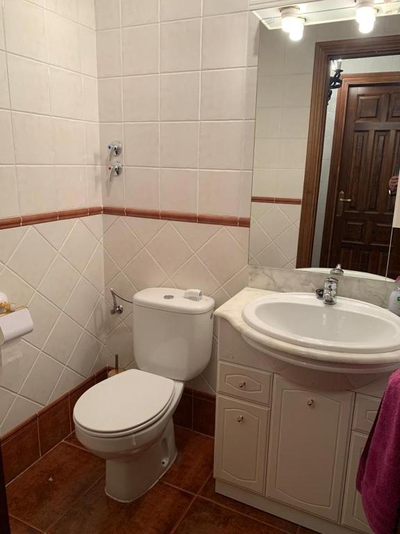 Koupelna v ubytování Rincón de Ayllon