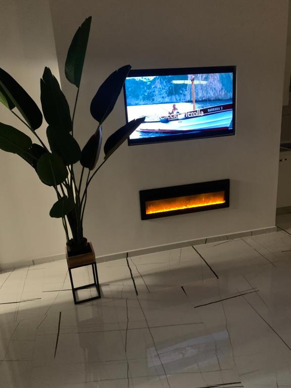 TV a/nebo společenská místnost v ubytování 50 m2 Apartment