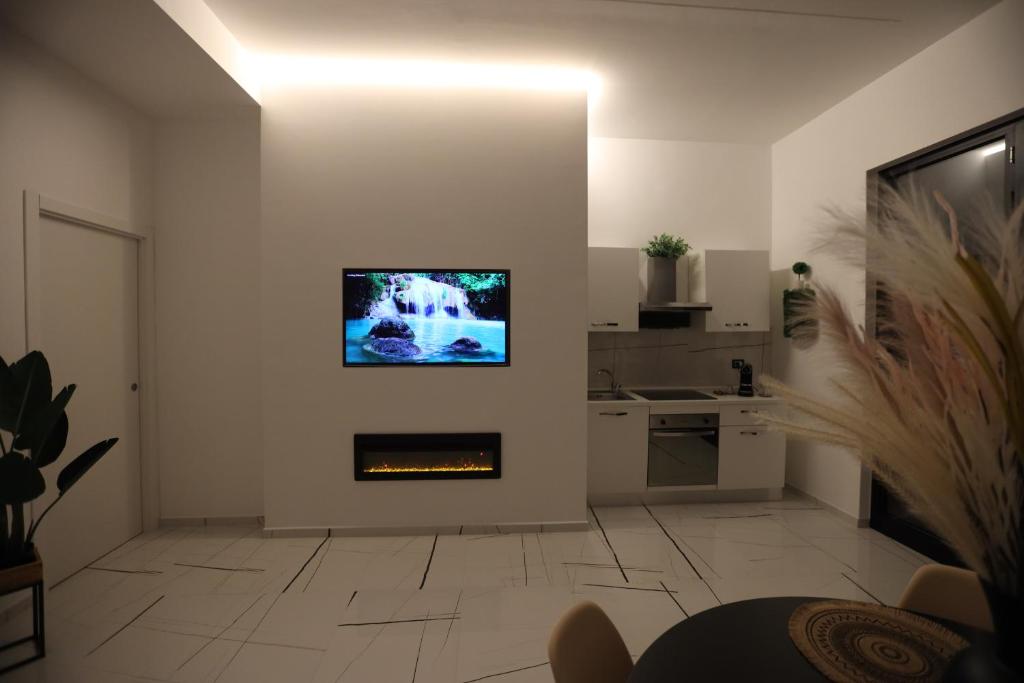 TV a/nebo společenská místnost v ubytování 50 m2 Apartment