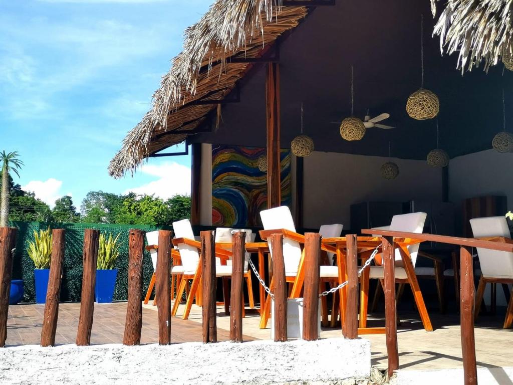Balkón nebo terasa v ubytování Mayan Majesty Boutique Hotel