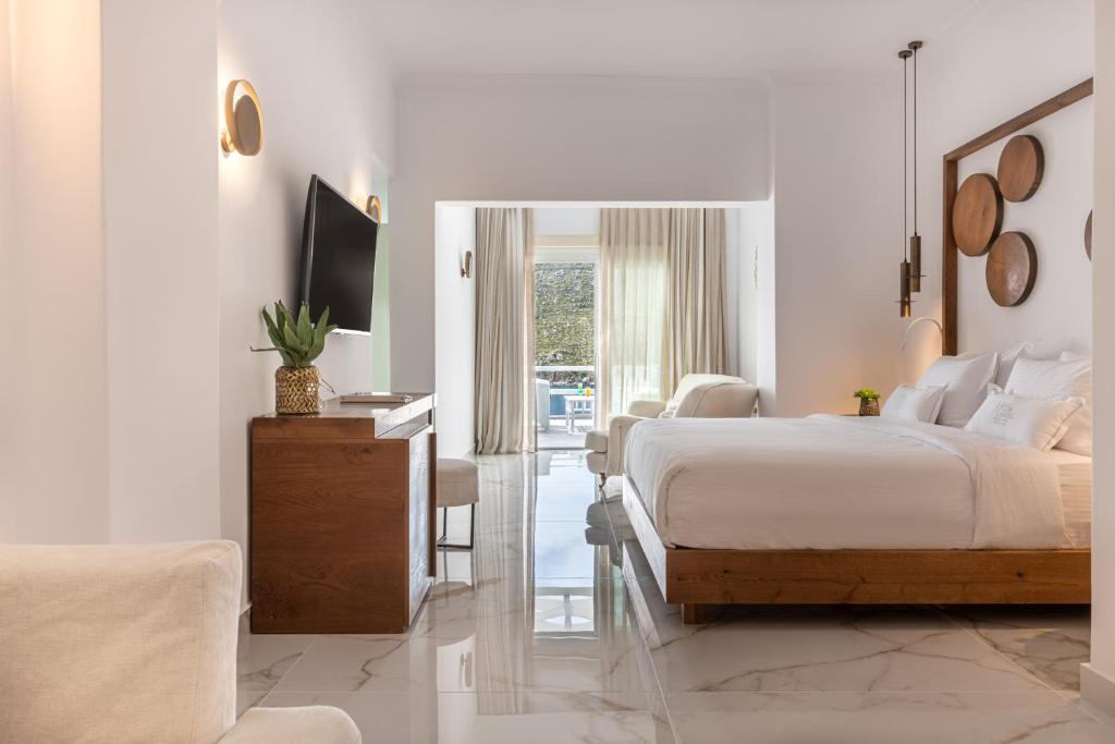 Nissaki Boutique Hotel - Средиземноморская вилла Suite две спальни с видом на море