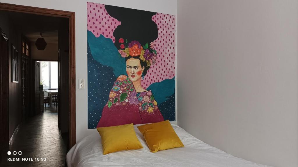 Postel nebo postele na pokoji v ubytování FLORAC AUTHENTIQUE