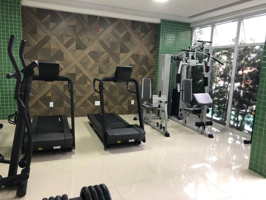 Fitness centrum a/nebo fitness zařízení v ubytování Apartamento central aconchegante.Sinta-se em casa!