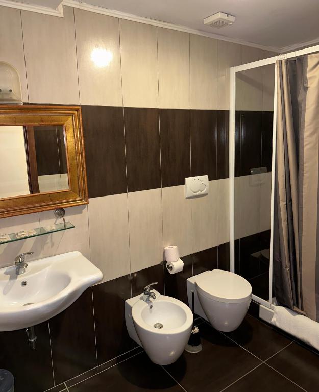 Koupelna v ubytování Park Hotel Serenissima