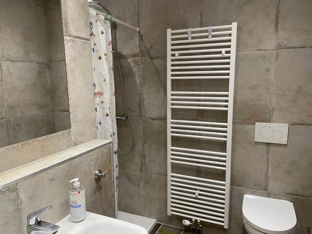 Kúpeľňa v ubytovaní Wein4tel-Apartments