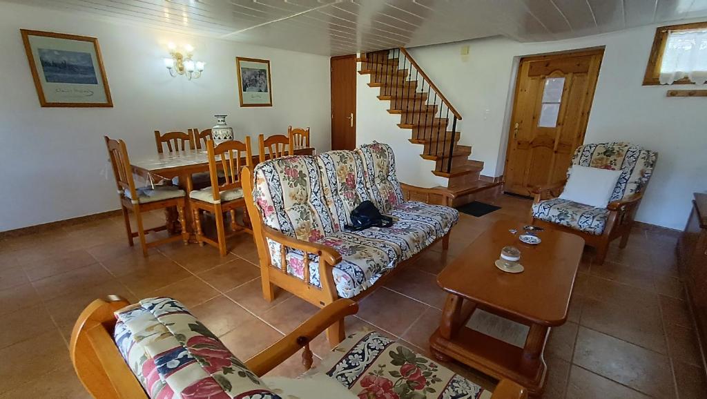 Posezení v ubytování Casa Dolors