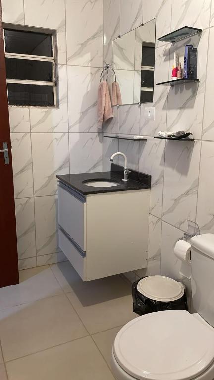 Koupelna v ubytování Casa Completa