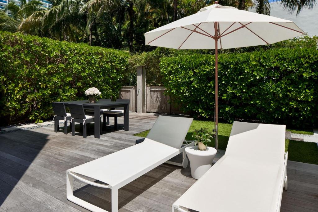 W South Beach - Bungalow Junto A La Piscina Suite/planta Baja, Balcón