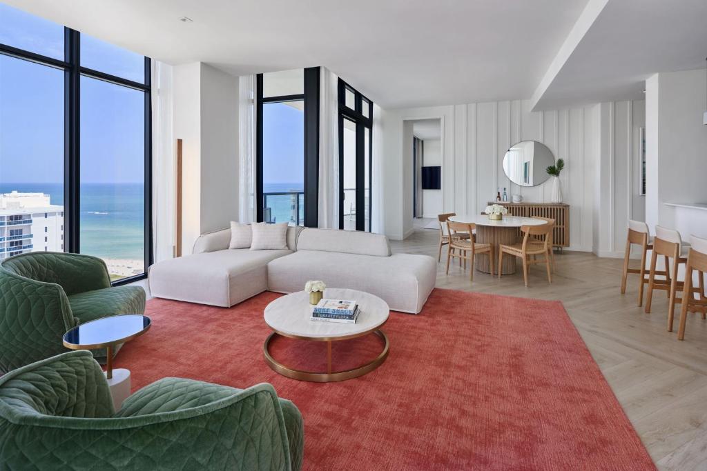 W South Beach - Penthouse Suite De Dos Dormitorios Con Vista Al Mar
