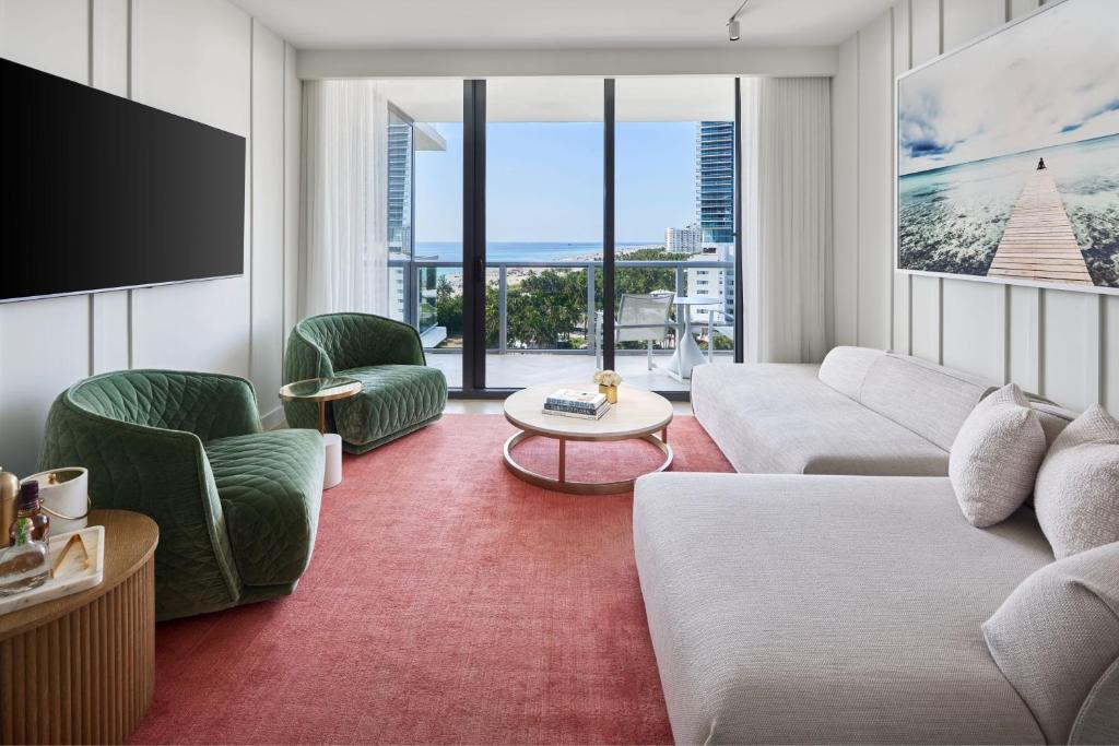 W South Beach - Fantástica Suite De Una Habitación, Vista Al Mar, Balcón