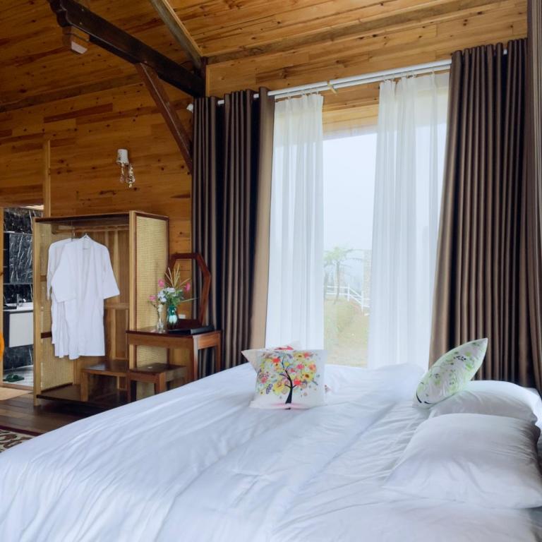 Postel nebo postele na pokoji v ubytování O Châu Homestay Lào Cai