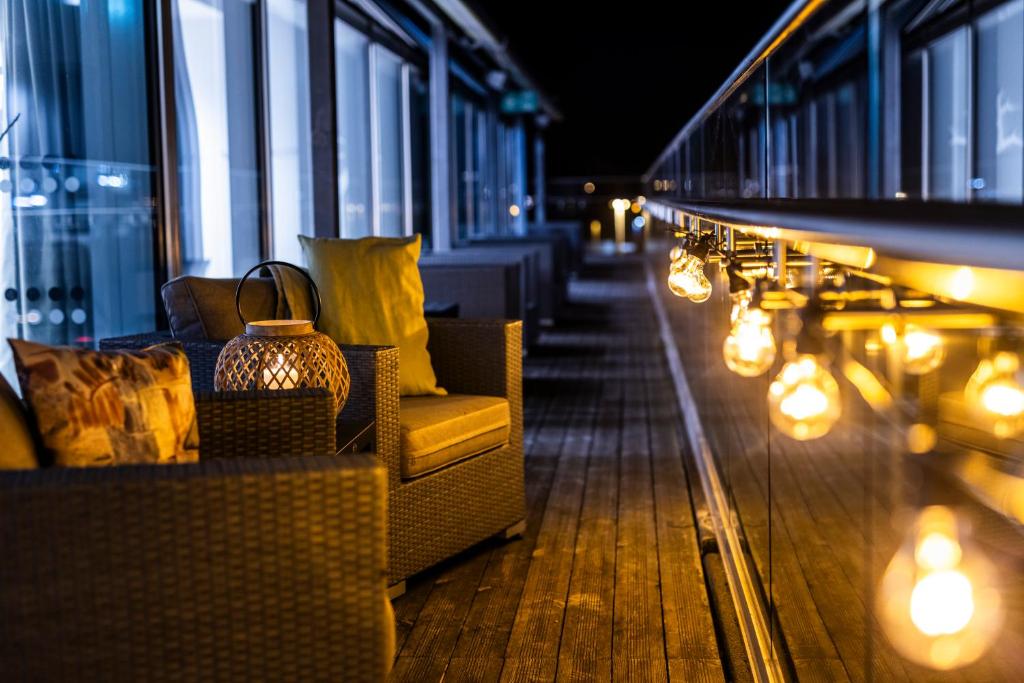 Posezení v ubytování First Hotel Planetstaden