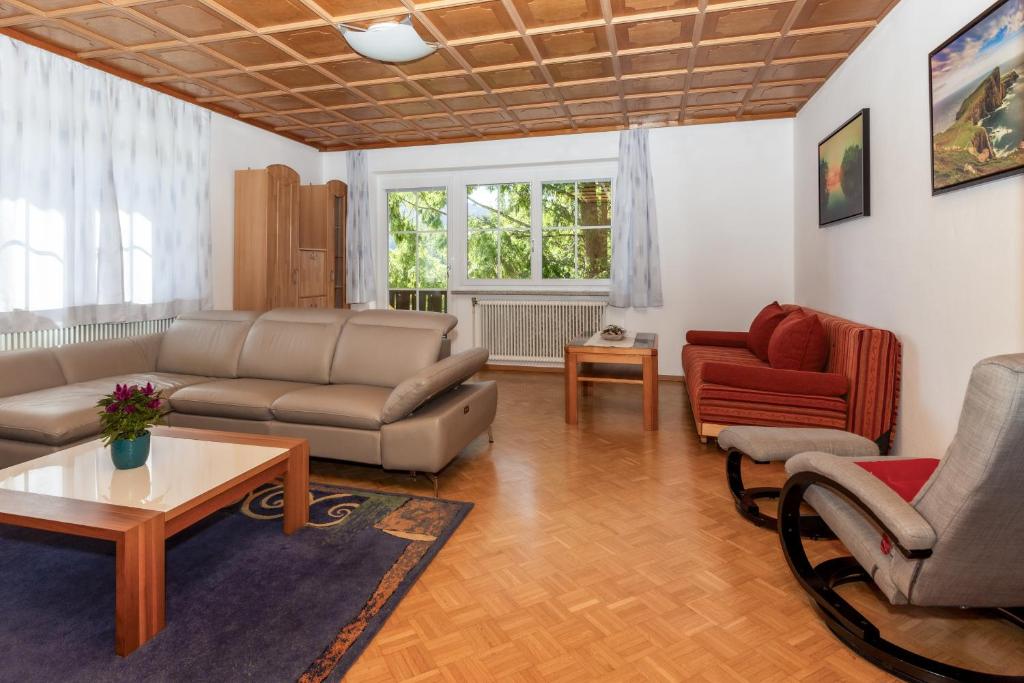 Posezení v ubytování Ferienwohnung Hügelland
