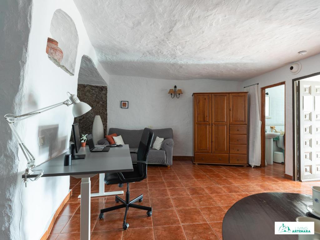 Część wypoczynkowa w obiekcie Living Artenara - CAVE HOUSE & TERRACE Adults Only