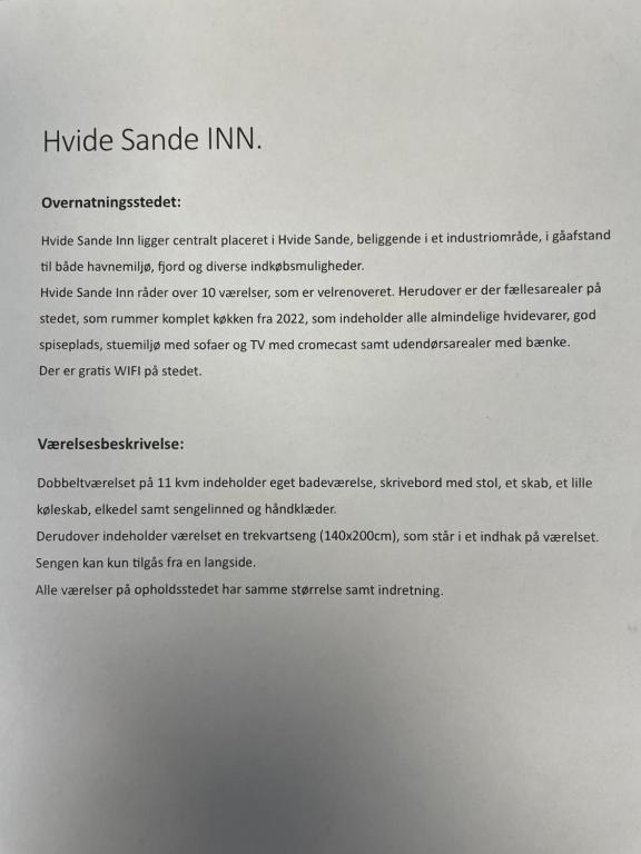 Fotografie z fotogalerie ubytování Hvide Sande Inn v destinaci Hvide Sande