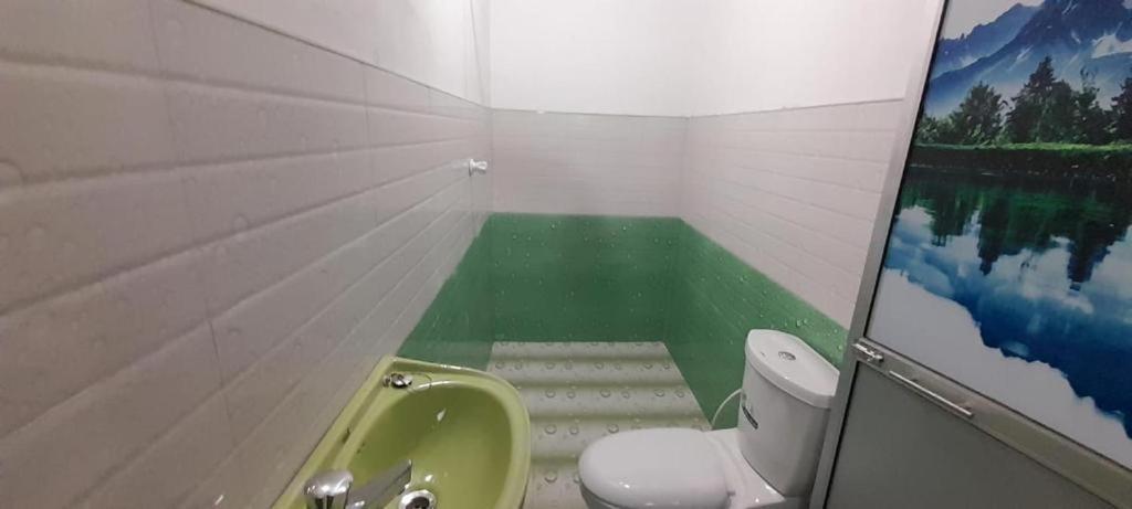 Koupelna v ubytování Green Villa