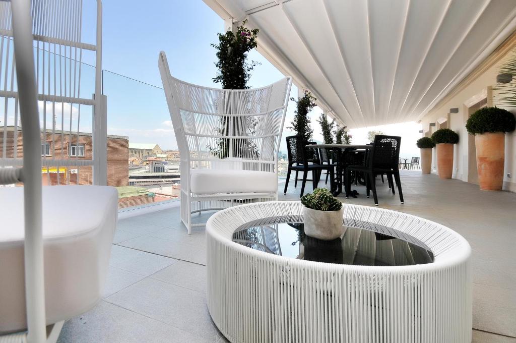 Balkon lub taras w obiekcie Grand Hotel Oriente