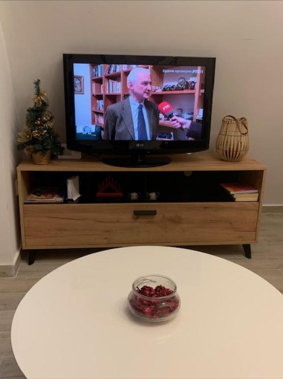 TV a/nebo společenská místnost v ubytování Vila Planinski Mir *Merdzan*