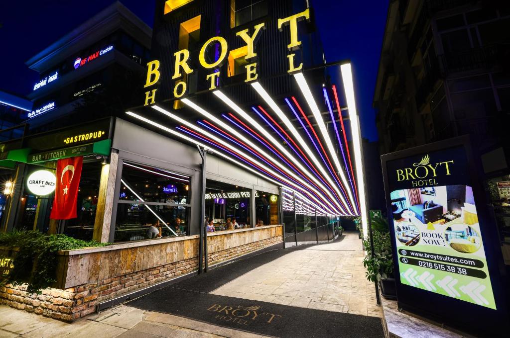 a building with a sign that reads broody hotel at Broyt Hotel in Istanbul