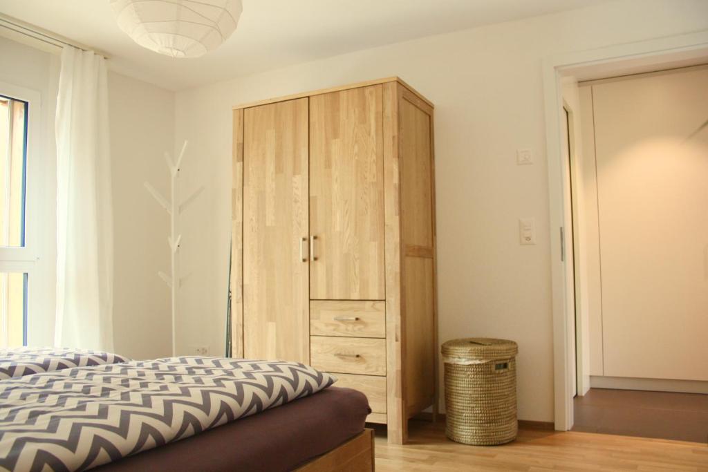 Postel nebo postele na pokoji v ubytování Apartment Arvenwald