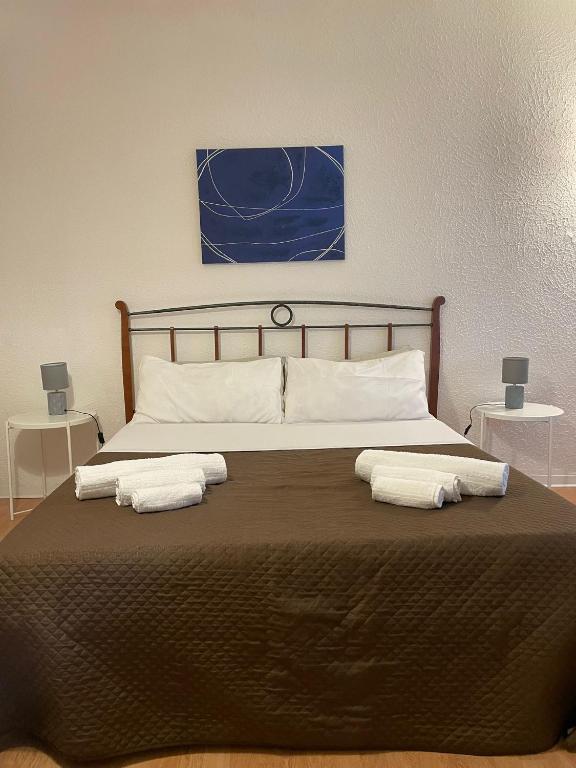 A bed or beds in a room at 100 PASSI Politeama