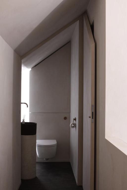 Koupelna v ubytování B&B deZwarteFles