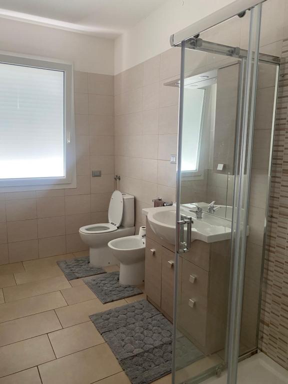 Koupelna v ubytování Casa engy