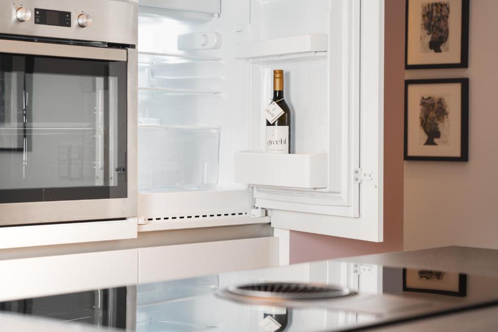 Кухня или мини-кухня в Kaiser Apartments - Wohnpark Graz-Gösting
