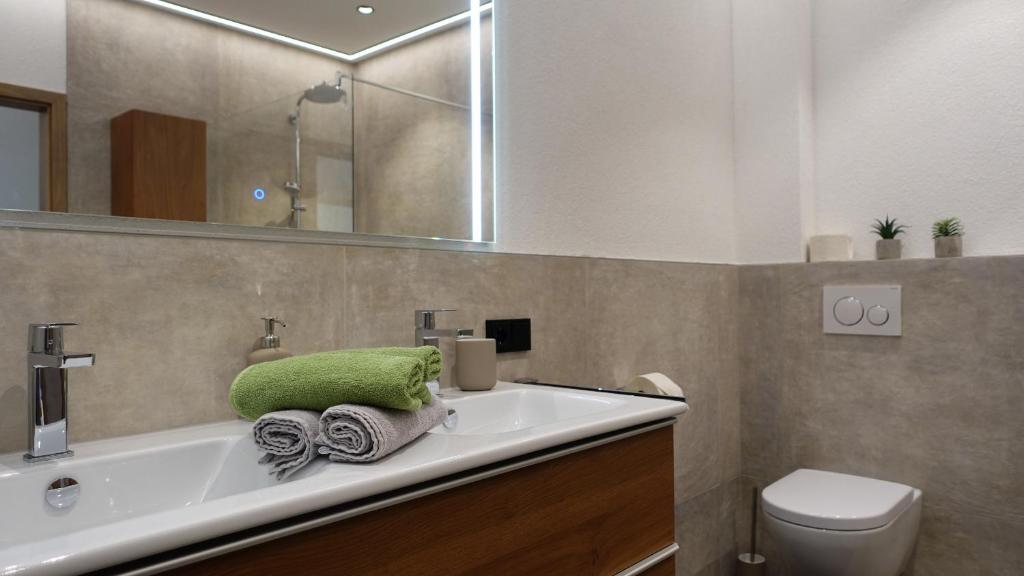Koupelna v ubytování Kaunergrat Appartement