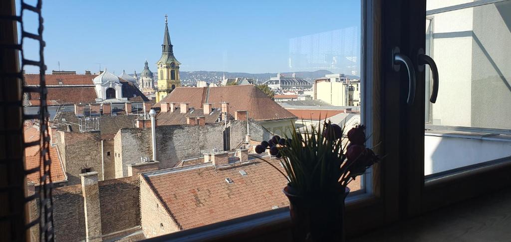 Výhľad na mesto Budapešť alebo výhľad na mesto priamo z apartmánu