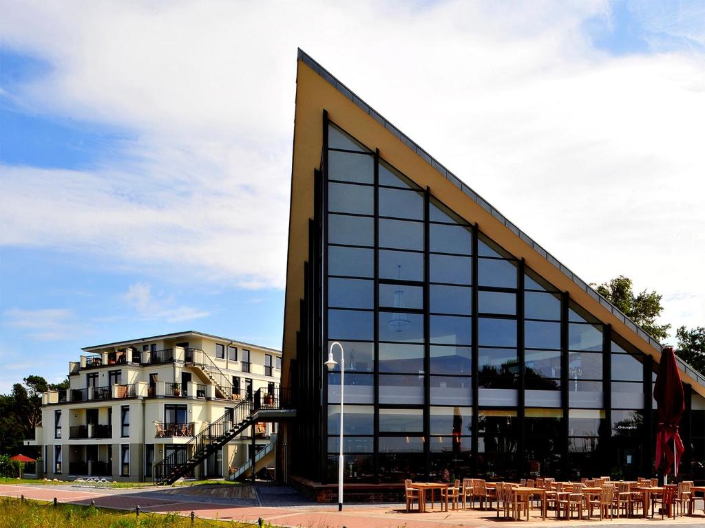 Budova, kde se aparthotel nachází