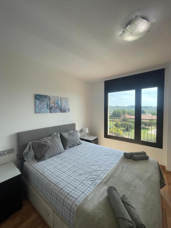 Postel nebo postele na pokoji v ubytování Apartamento en Olvan, Berguedà - ALBERGA
