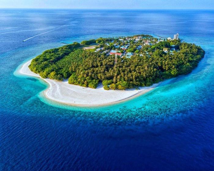 Letecký snímek ubytování The Local Stay Maldives