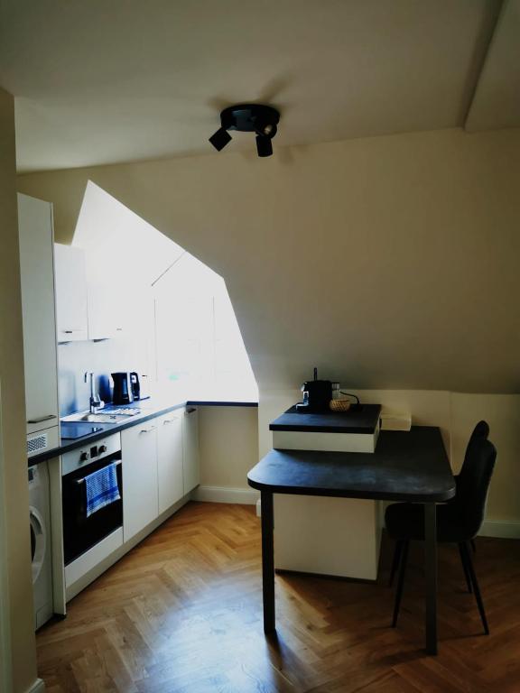 Dapur atau dapur kecil di Vienna City Apartment Margareten