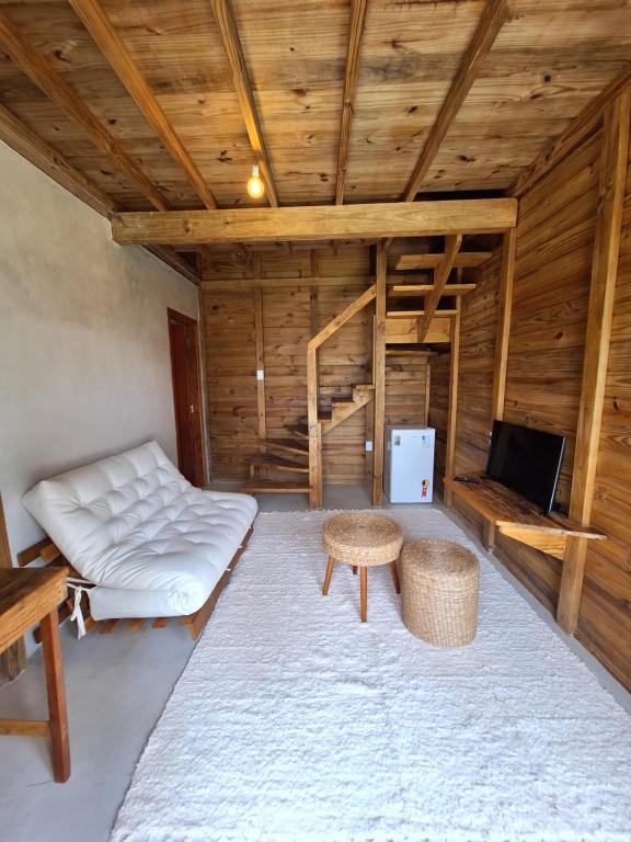Postel nebo postele na pokoji v ubytování Pousada D'Oxum Caraíva