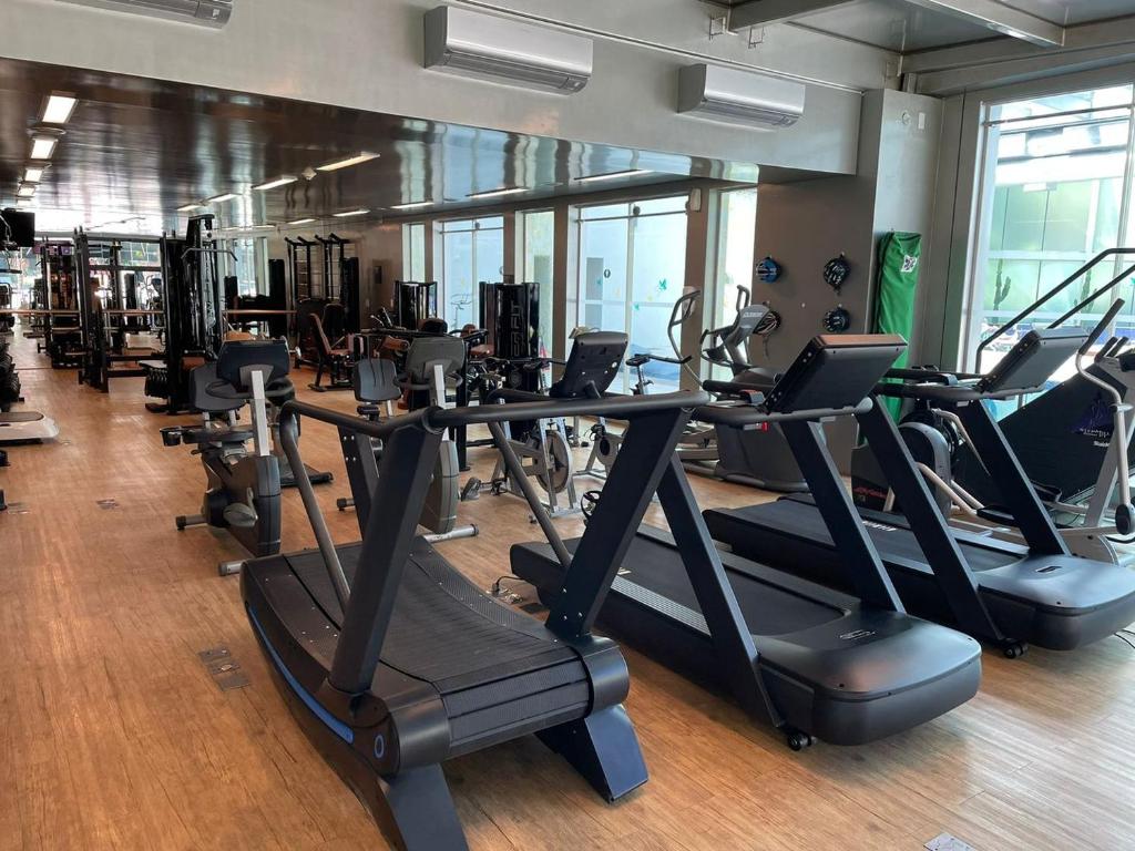 Fitness centrum a/nebo fitness zařízení v ubytování Unique Garden