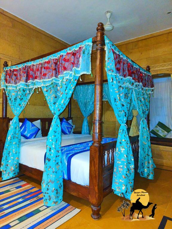 Postel nebo postele na pokoji v ubytování Hotel Desert Moon