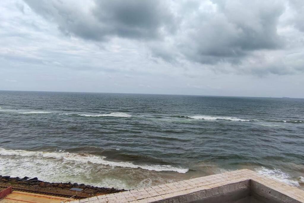a view of the ocean on a cloudy day at Serene Sea View By Chana in Colombo