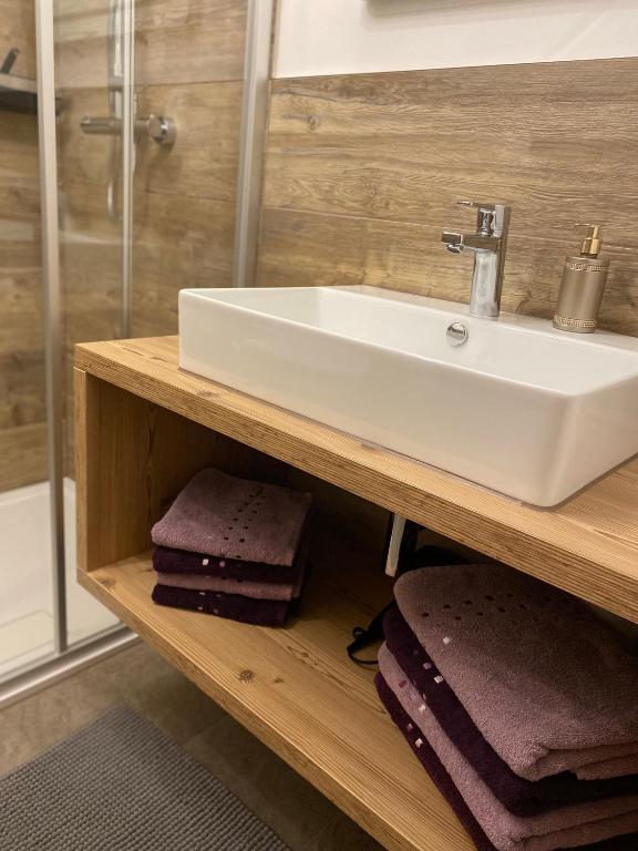 Koupelna v ubytování Sandi`s Ferienhaus