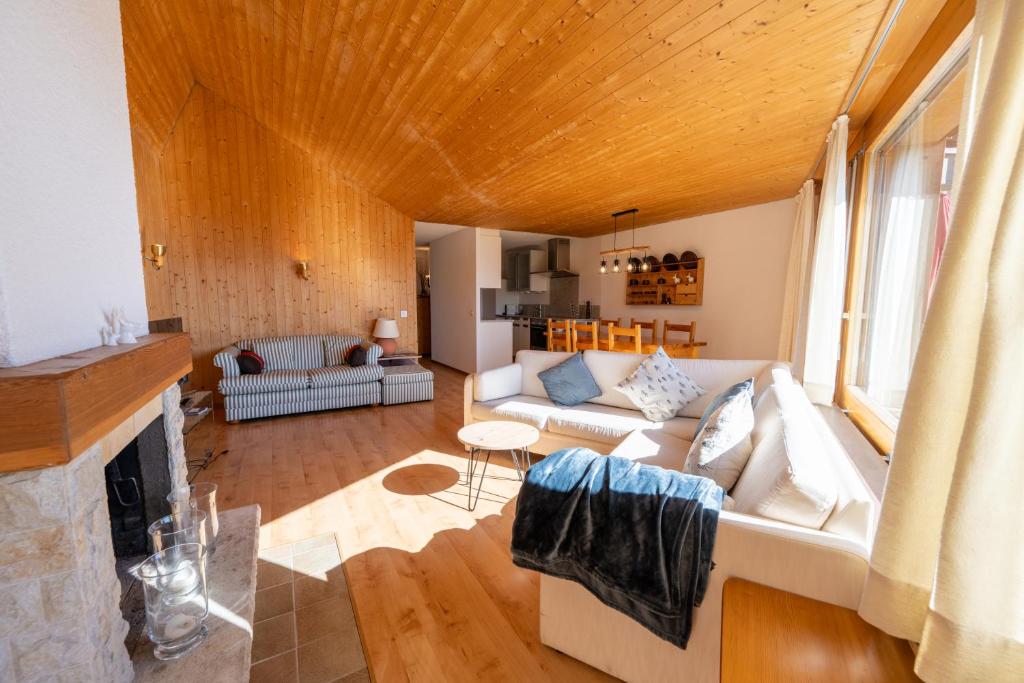 Posezení v ubytování Eden Resort Anzère