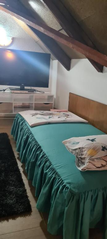 Postel nebo postele na pokoji v ubytování Tiva kucazaodmor-Fruska Gora