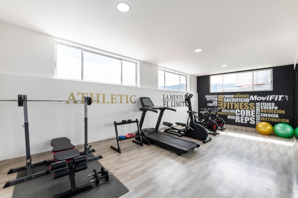 Fitness centrum a/nebo fitness zařízení v ubytování Hotel Andes Plaza