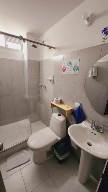 Koupelna v ubytování Hotel Natural Sevgi