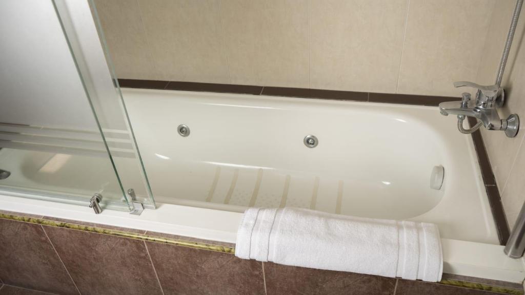 Koupelna v ubytování Hotel Ficoa